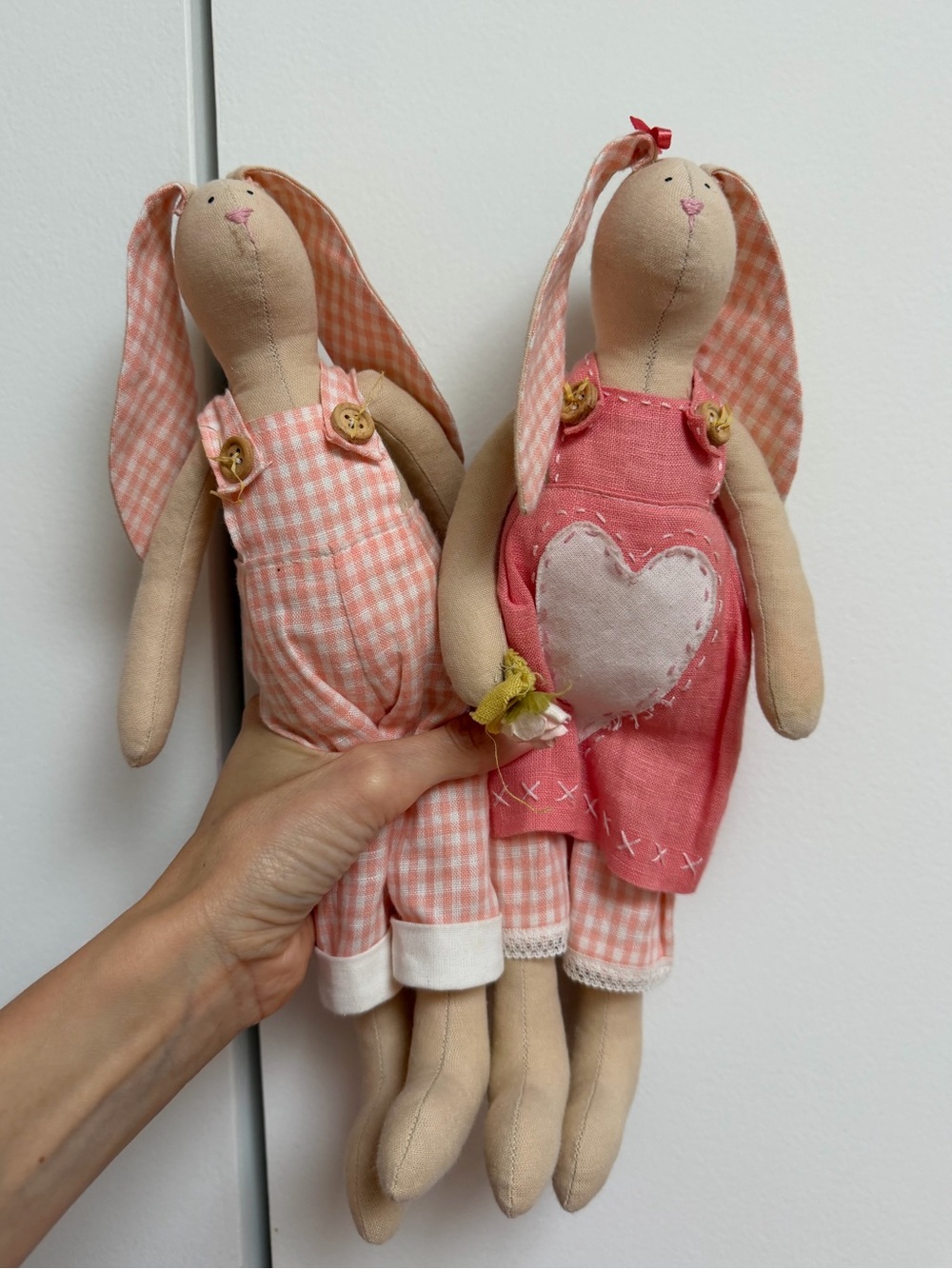 Handmade Bunny Doll Set – Matching Rabbit Dolls - Picture 5 of 6